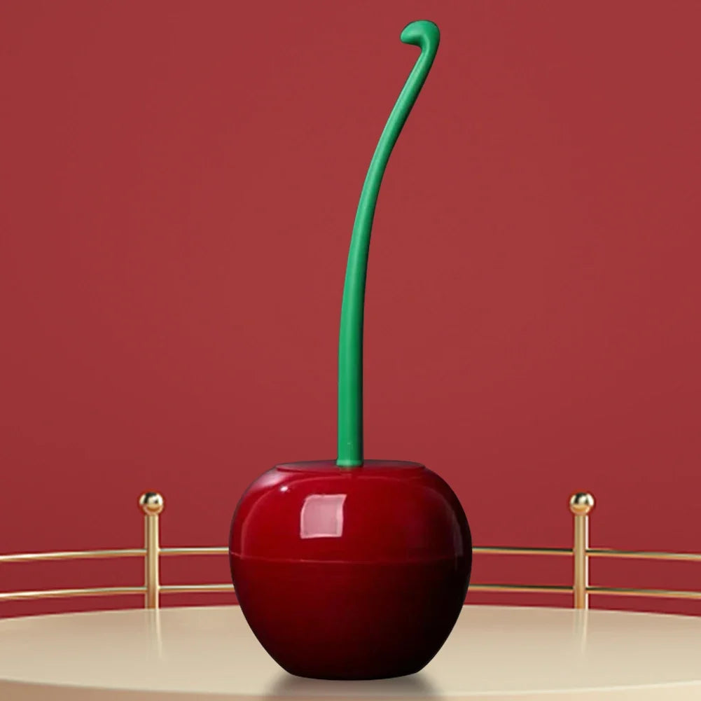 Cherry Shaped Toilet Brush Set