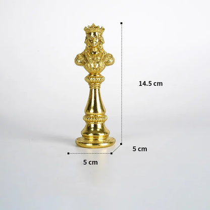 Elegant Resin Chess Piece Sculptures