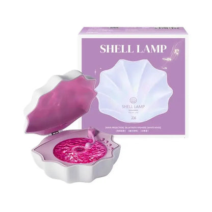 Shell Bluetooth Speaker with 7-Color Aurora Light and White Noise