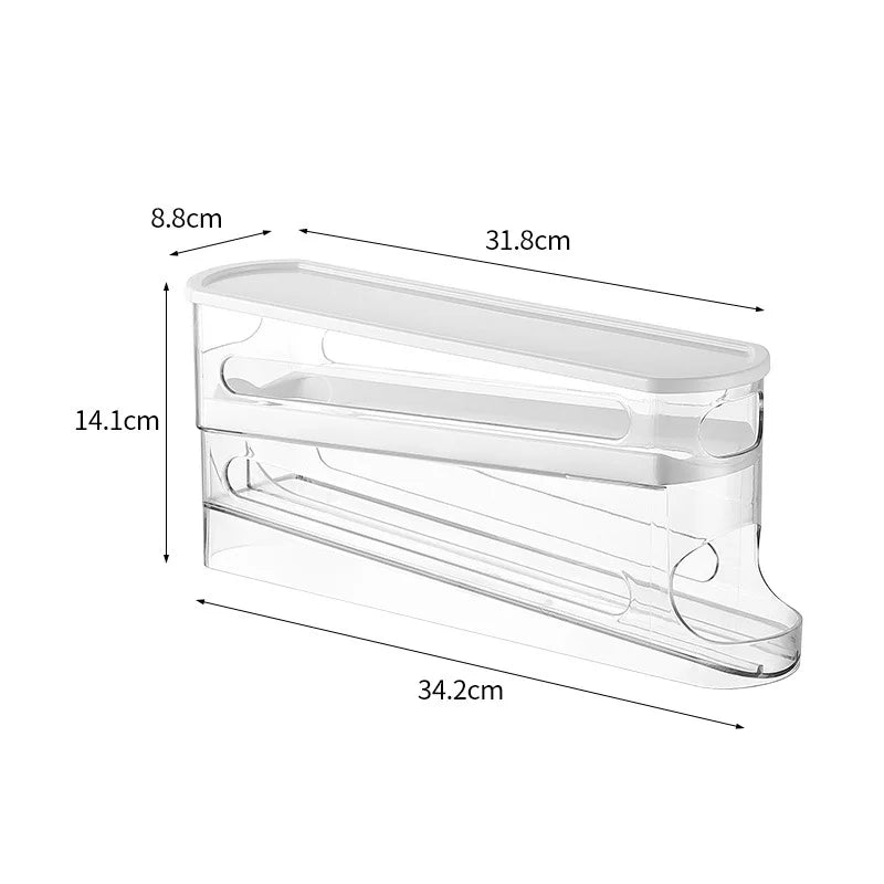 2-Tier Automatic Rolling Egg Storage Box