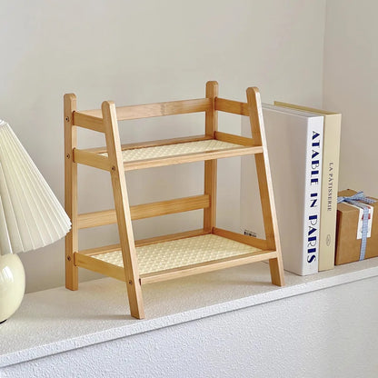 Bamboo Countertop Organizer Shel