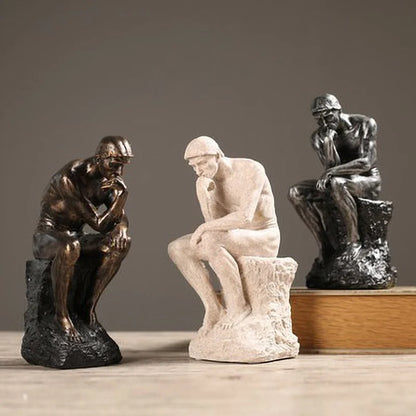 Nordic Minimalist Thinker Statue