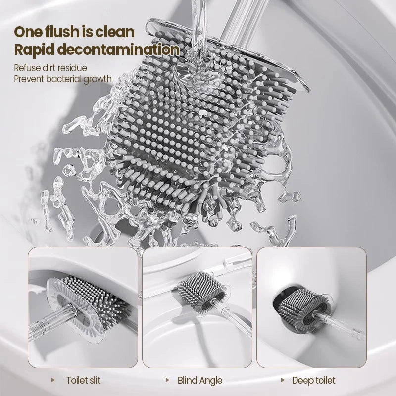 Wall Mounted Glacier Toilet Brush