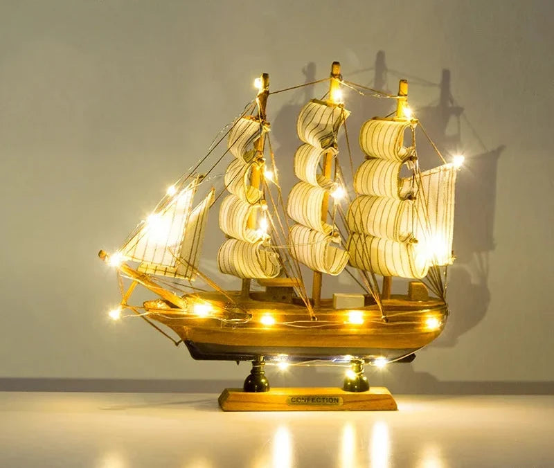 Creative & Luxury Metal Sailing Ship Model Figurines