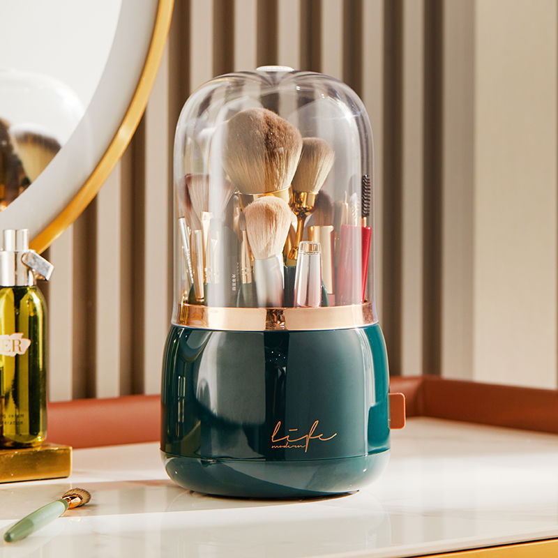 Rotating Makeup Brush Storage Organizer