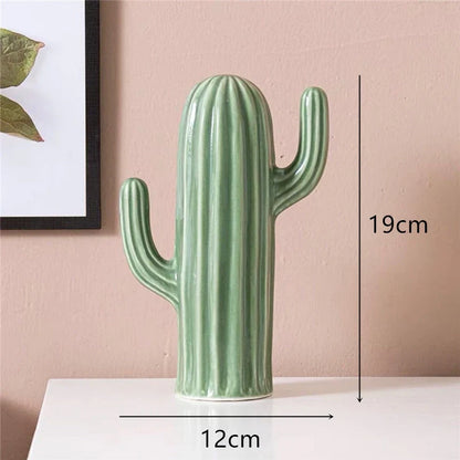 Nordic Ceramic Cactus Ornaments