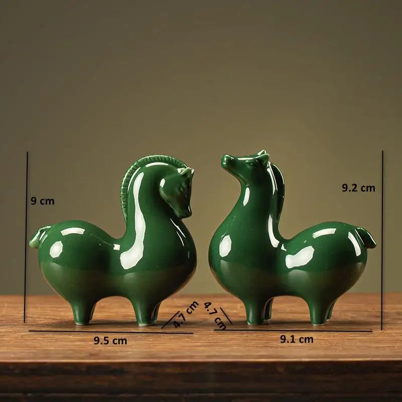 Chinese Tang Dynasty Style Ceramic Horse Figurine