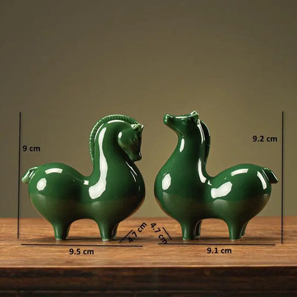 Chinese Tang Dynasty Style Ceramic Horse Figurine
