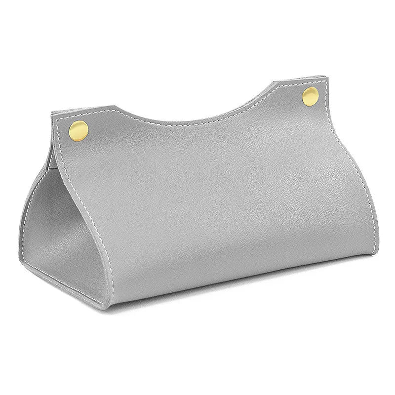 Premium PU Leather Tissue Box Holder for Home, Car & Office