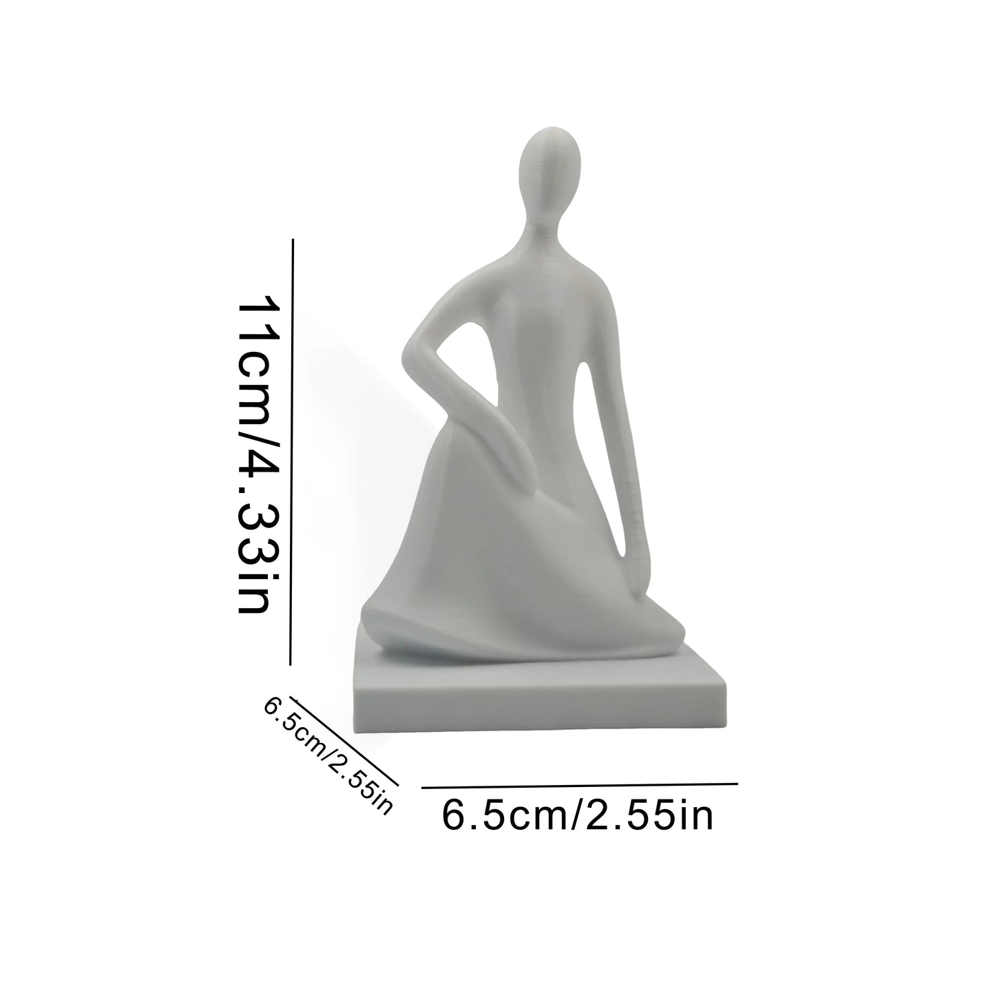 Simple Zen Yoga Figure Ornaments for Meditation Spaces