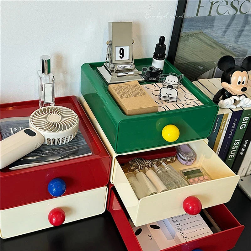 Stackable Dopamine Desktop Drawer Storage Box
