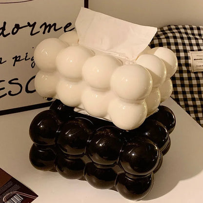 Modern Bubble Cloud Tissue Box with Lifting Spring