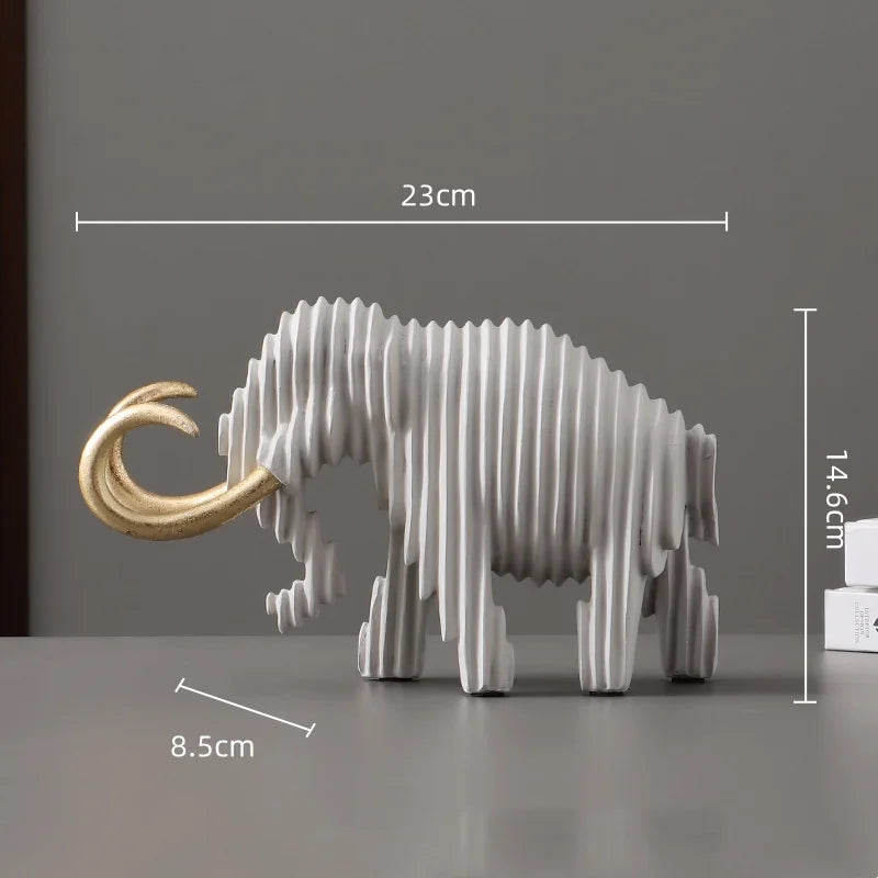 Abstract Geometric Animal Sculptures