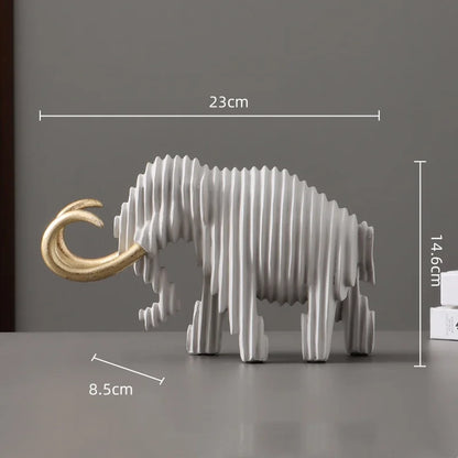 Abstract Geometric Animal Sculptures