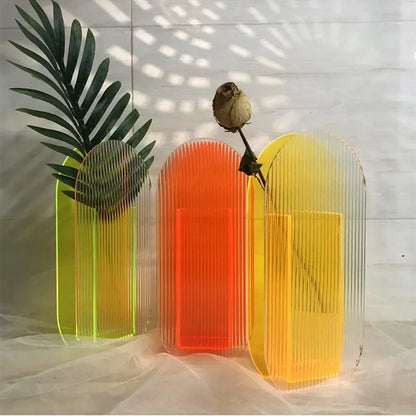 Colorful Modern Acrylic Flower Vase