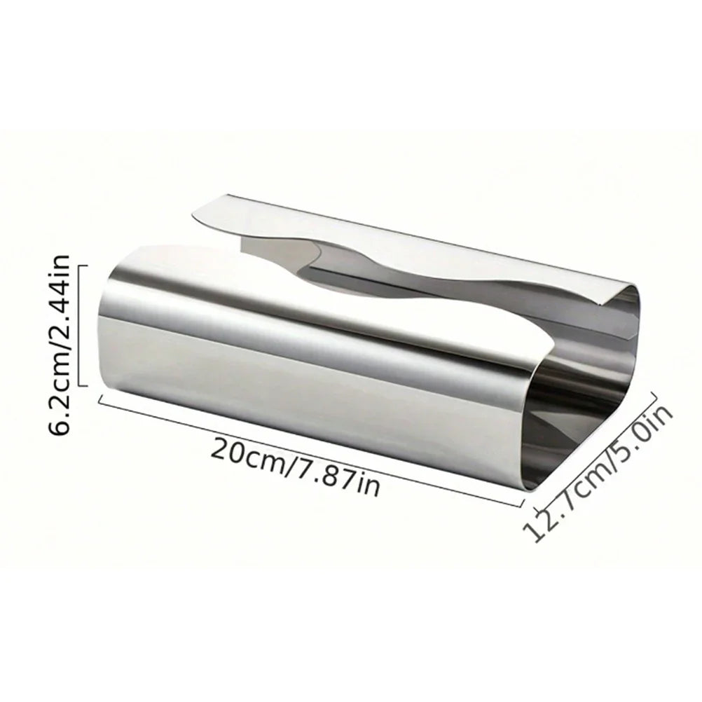 Nordic Stainless Steel Mirror Napkin Holder Desktop