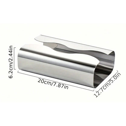 Nordic Stainless Steel Mirror Napkin Holder Desktop