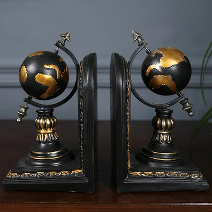 Resin Desktop Bookends - Elegant Office & Home Organizer
