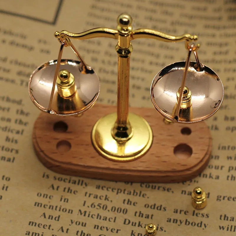Miniature Vintage Justice Scale