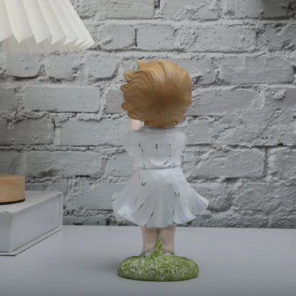 Heart Balloon Girl Sculpture