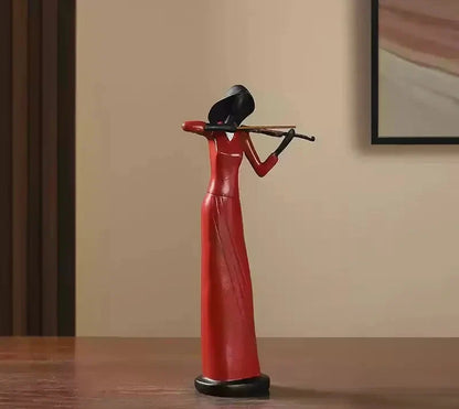 Retro Bookshelf Band Figurines - Cute Cartoon Home Decor Gifts