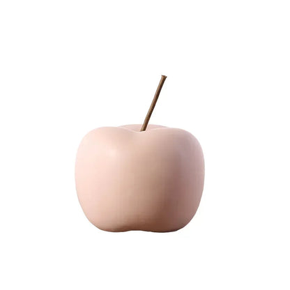 Nordic Ceramic Apple Sculpture