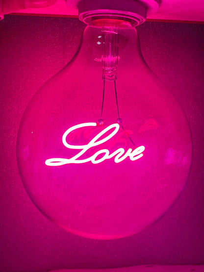 LOVE Neon Letter Edison Bulb