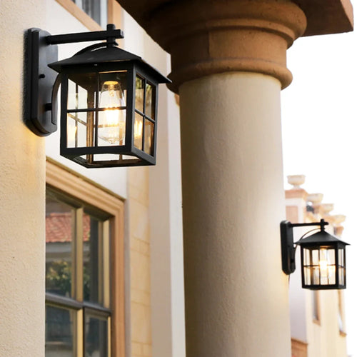 Camden Outdoor Wall Lamp | Vintage E27 Lantern Sconce