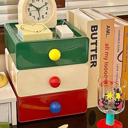 Stackable Dopamine Desktop Drawer Storage Box