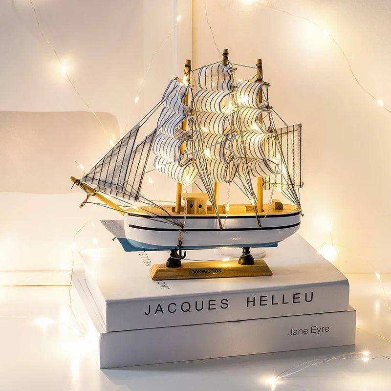 Wooden Sailing Boat Model