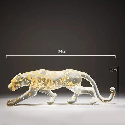 Colorful Leopard Sculptures
