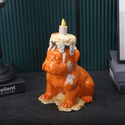 Balloon Dog Resin Sculpture with Ice Cream Cone & Birthday Cake