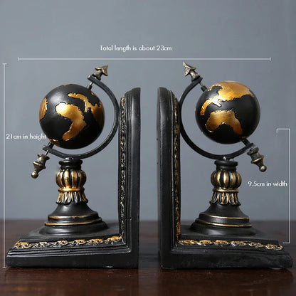 Resin Desktop Bookends - Elegant Office & Home Organizer
