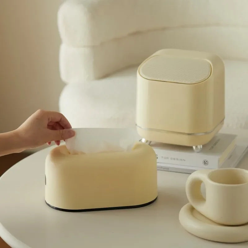 Modern Minimalist ABS Tissue Box Cover & Organizer