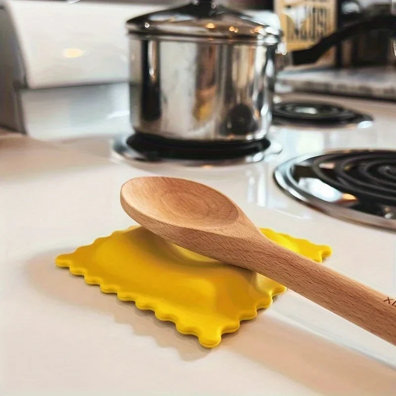 Pasta-Shaped Silicone Spoon Rest & Trivet Mat