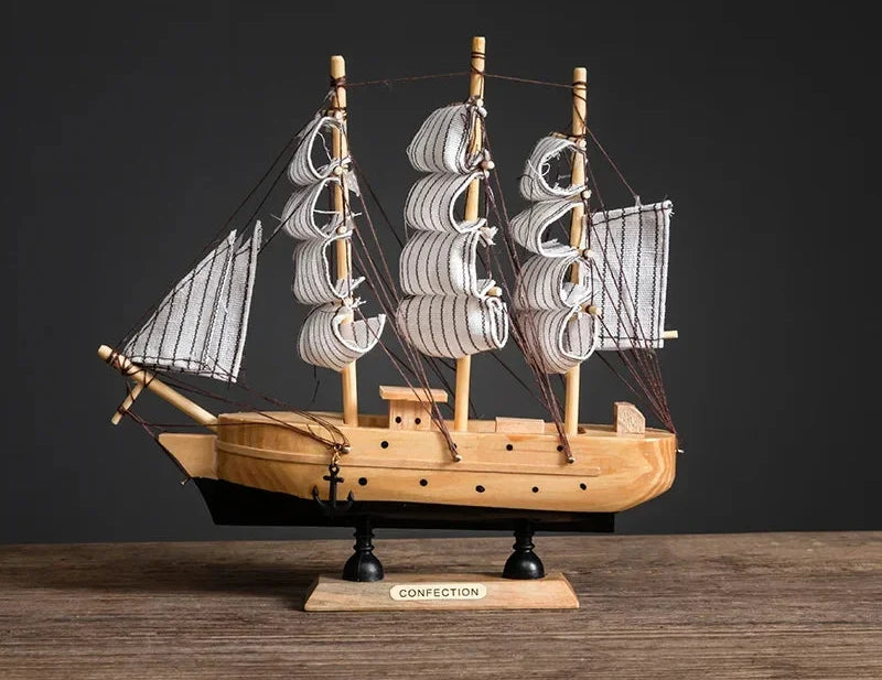 Creative & Luxury Metal Sailing Ship Model Figurines