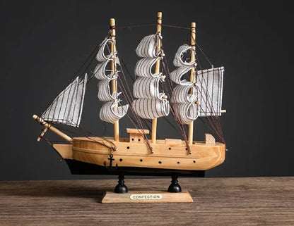 Creative & Luxury Metal Sailing Ship Model Figurines