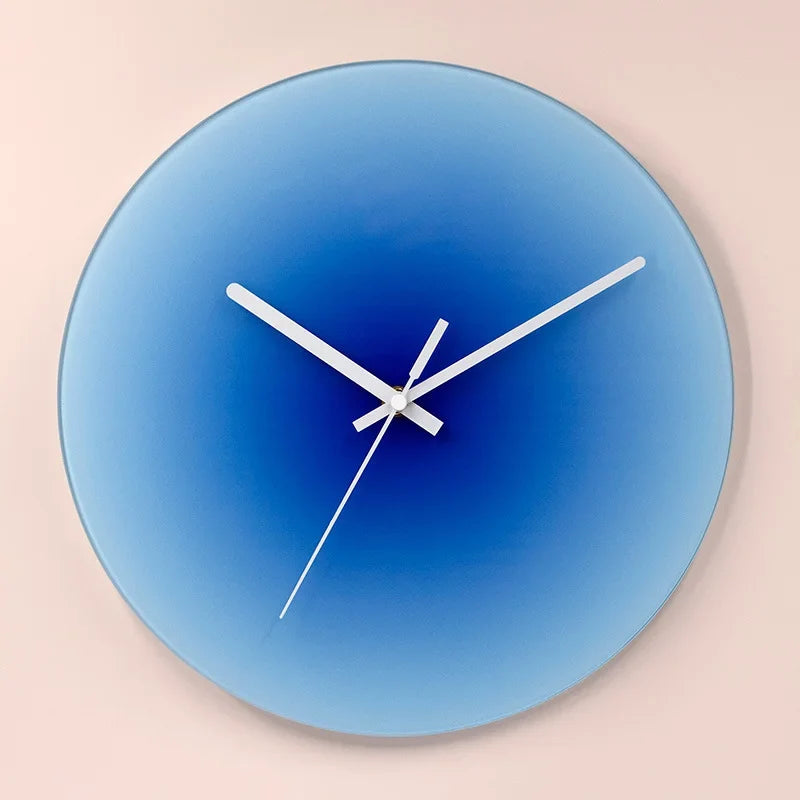 Sunset Gradient Glass Wall Clock
