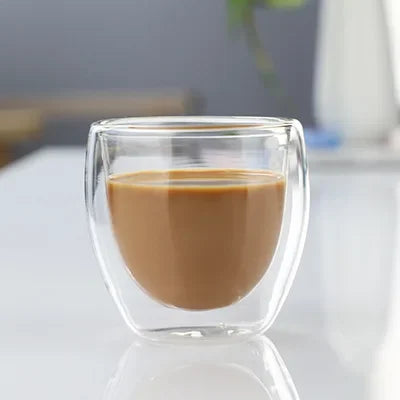 Double Wall Insulated Glass Cup