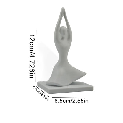 Simple Zen Yoga Figure Ornaments for Meditation Spaces