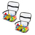 Transparent Mesh Toy Storage Bag | Large Capacity Organizer for Toys, Puzzles & Building Blocks