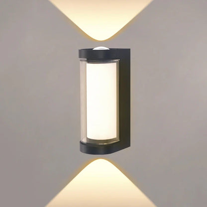 Waterproof LED Wall Light Up and Down - Indoor and Outdoor Sconce for Courtyard, Hallway, Patio, Symmetrical Beam Lighting