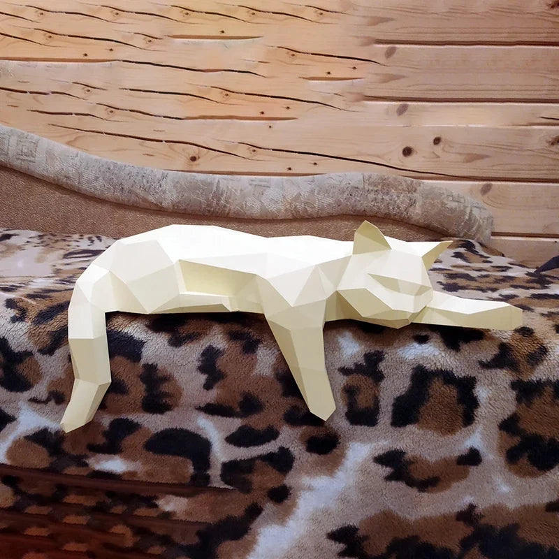 The Papercraft Purr-fection 3D Cat Model Kit