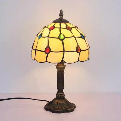 Vintage Stained Glass Desk Lamp