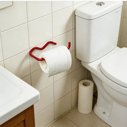 Wall-Mounted Metal Toilet Paper & Tissue Towel Holder Rack | Bathroom & Kitchen