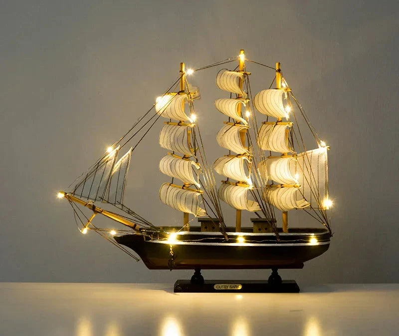 Creative & Luxury Metal Sailing Ship Model Figurines