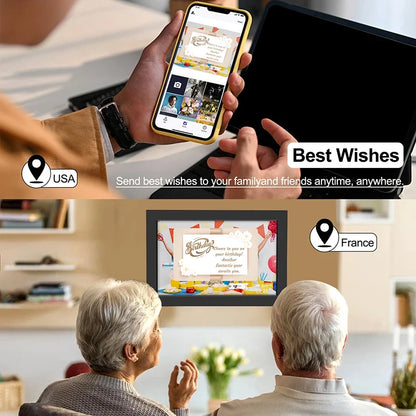 WiFi Digital Photo Frame 25.6 cm - IPS HD Touch Screen with 32GB Storage and App Photo Sharing for Family Gifts, Video