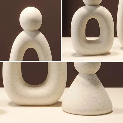 Modern Abstract Family Sculpture Set