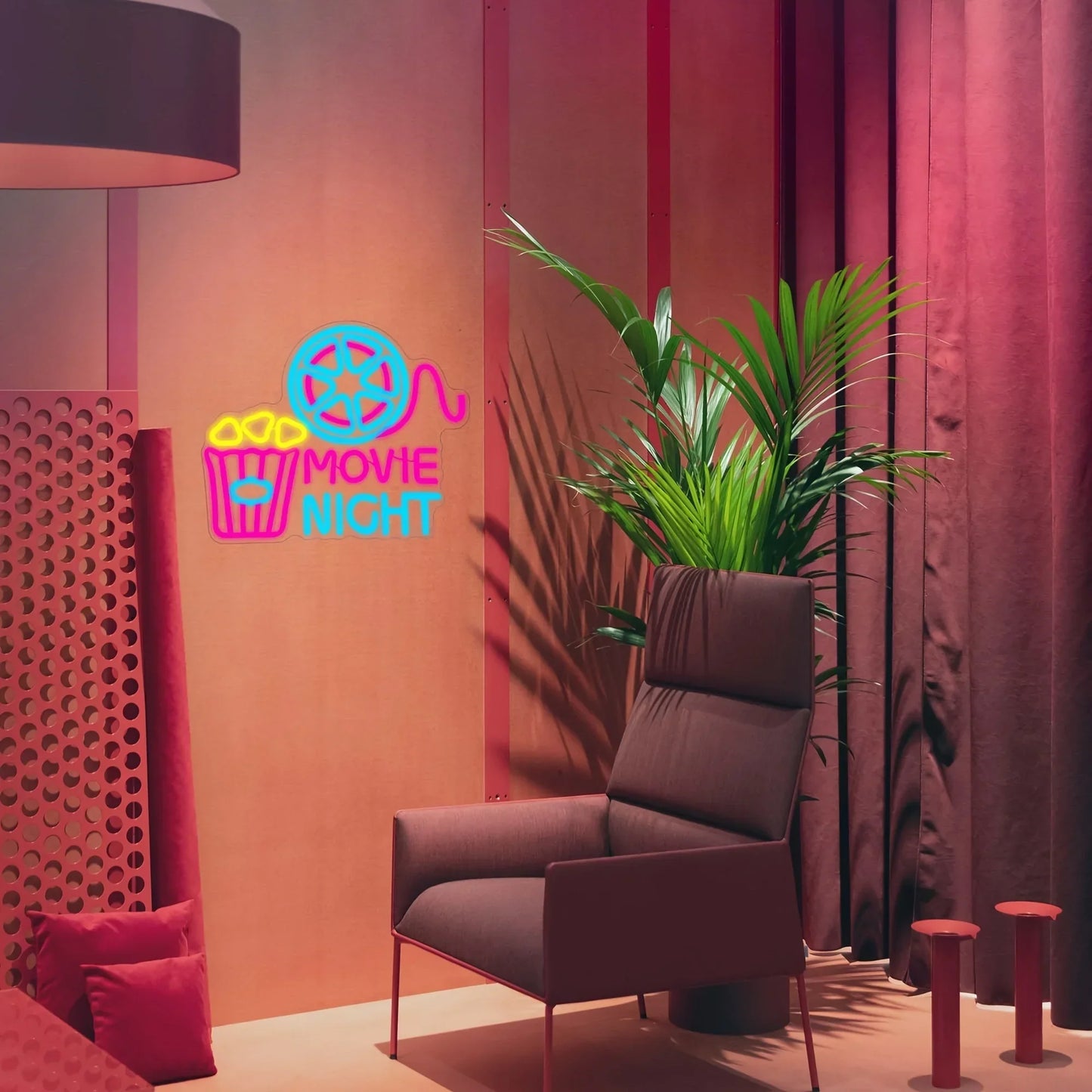 Movie Night Neon Sign
