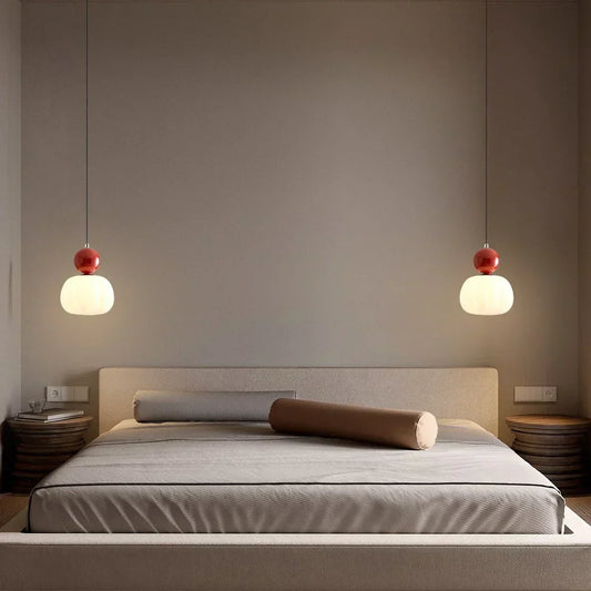 Nordic Pumpkin Pendant Light | Modern LED Ceiling Lamp